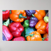 Gemischte Bell-Paprikaschoten Poster (Vorne)