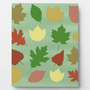 Gemischte Blätter Fotoplatte