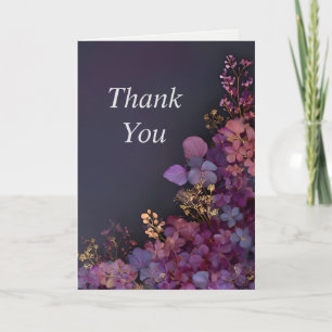 Gemischte Blume auf der Black Danky Card Einladung