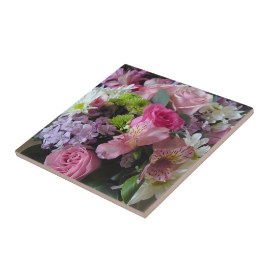 Gemischte Blume Fliese (Seite)