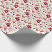 Gemischte Blume für Elfenbein Geschenkpapier (Ecke)