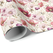 Gemischte Blume für Elfenbein Geschenkpapier (Rolleneckpunkt)