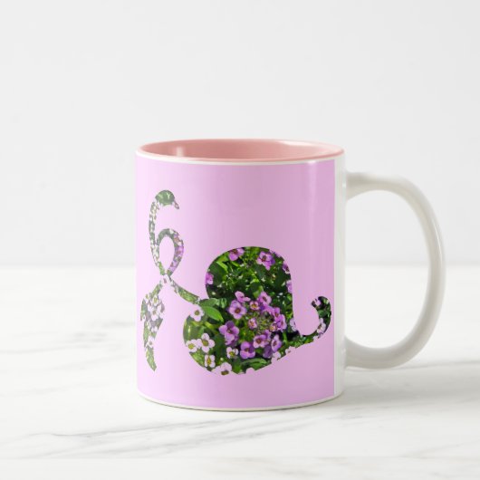 Gemischte Blume Gemusterte Tasse (Rechts)