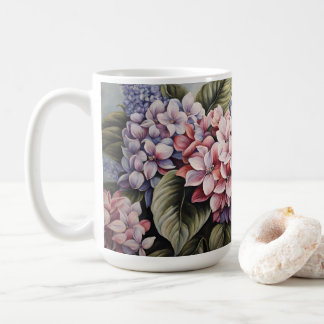 Gemischte Blume - klassische Pastell-Blume Kaffeetasse