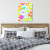Gemischte Blume Leinwanddruck (Insitu (Schlafzimmer))