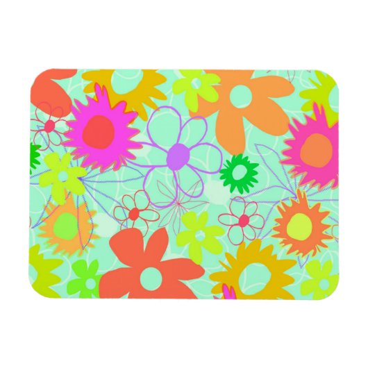Gemischte Blume Magnet (Horizontal)
