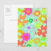 Gemischte Blume Postkarte (Vorne/Hinten)