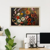Gemischte Blumen Poster (Heimbüro)
