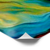 Gemischte Dahlien in Vase Poster (Ecke)