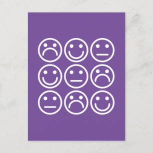 Gemischte Emotionen Postkarte