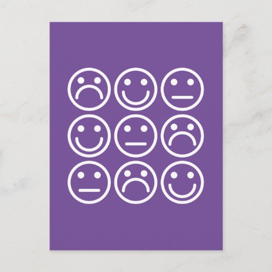 Gemischte Emotionen Postkarte (Vorderseite)