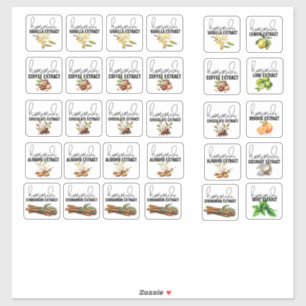 Gemischte Extraktgeschmacksstoffe Set 1 Aufkleber