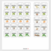 Gemischte Extraktgeschmacksstoffe Set 2 Aufkleber (Blatt)