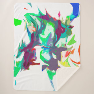 Gemischte Farben Sherpadecke