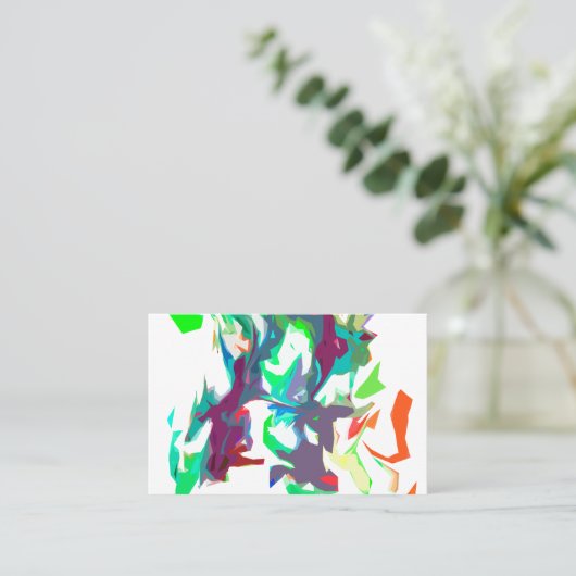 Gemischte Farben Visitenkarte (Stehend Vorderseite)
