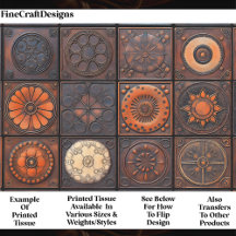 Gemischte Fliesen - OM4 Dekoupage in texturierten