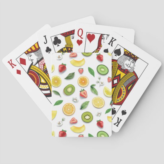 Gemischte Früchte 4 Spielkarten (Rückseite)