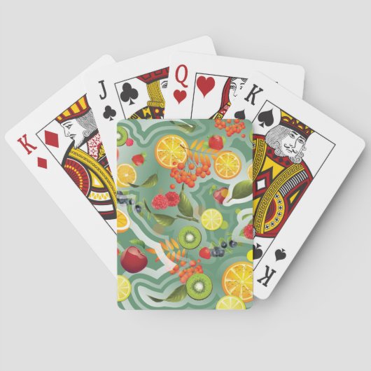 Gemischte Früchte 7 Spielkarten (Rückseite)