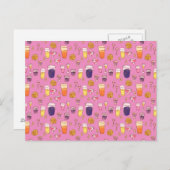 Gemischte Getränke Rosa Postkarte (Vorne/Hinten)