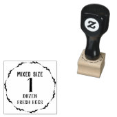 Gemischte Größe | 1 Dutzend | Briefmarke Eier Gummistempel (Stempel)