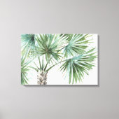 Gemischte Grüntöne I Tropenpalmen Leinwanddruck (Vorderseite)