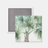 Gemischte Grüntöne I Tropenpalmen Magnet (Vorderseite/Rückseite)