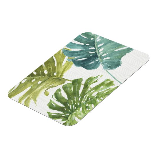 Gemischte Grüntöne | Tropische Palmen Magnet (Linke Seite)