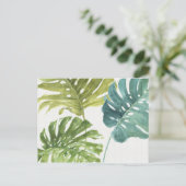 Gemischte Grüntöne | Tropische Palmen Postkarte (Stehend Vorderseite)