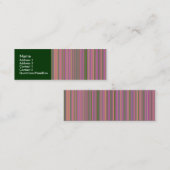 Gemischte Linien Mini Visitenkarte (Vorne/Hinten)