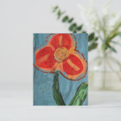Gemischte Medien-Blume Postkarte (Stehend Vorderseite)
