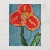 Gemischte Medien-Blume Postkarte (Vorderseite)