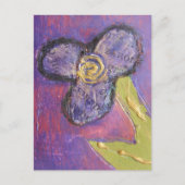 Gemischte Medien-Blume Postkarte (Vorderseite)