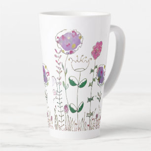 Gemischte Medien Blumen Milchtasse