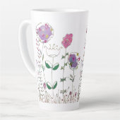 Gemischte Medien Blumen Milchtasse (Linke Ecke)