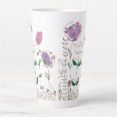 Gemischte Medien Blumen Milchtasse (Vorderseite)
