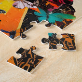 Gemischte Medien für Frauen und Schmetterlinge Puzzle (Seite)