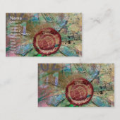 Gemischte Medien und digitale Blume Visitenkarte (Vorne/Hinten)