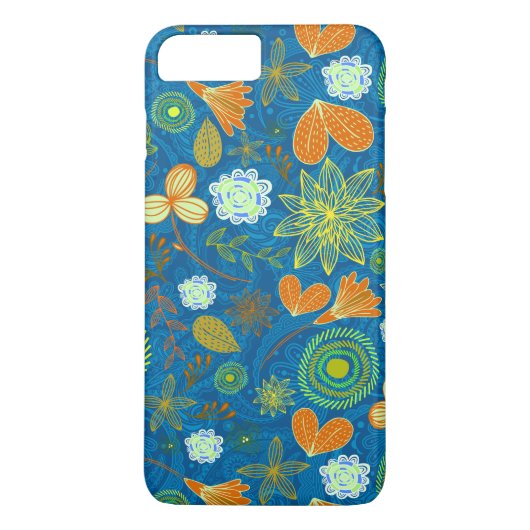 Gemischte Paisley-Blumen-Muster Case-Mate iPhone Hülle (Rückseite)