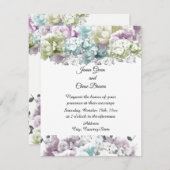 gemischte Pastel Bouquet Einladung zur Hochzeit (Vorne/Hinten)