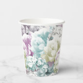 gemischte Pastell Floral Bouquet Pappbecher (Rückseite)