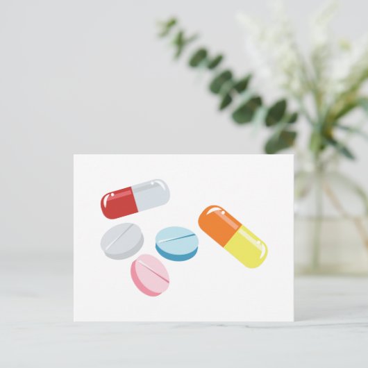 Gemischte Pillen Postkarte (Stehend Vorderseite)