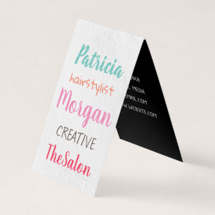 Gemischte Schriftart (farbig) Visitenkarten