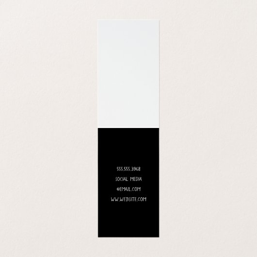 Gemischte Schriftart (farbig) Visitenkarten (Innenseite Aufgefaltet)