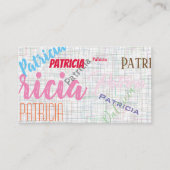 Gemischte Schriftart | Moderner Hintergrund Visitenkarte (Vorderseite)