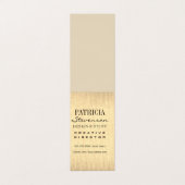 Gemischte Schriftart/Sepia-Textur Visitenkarten (Außenseite Aufgefaltet)