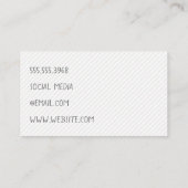 Gemischte Schriftart und Farben Visitenkarte (Rückseite)