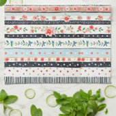 Gemischte Shabby-Chic-Muster Geschirrtuch (Gefaltet)