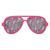 Gemischte Signale Aviator-Sonnenbrille Partybrille (Vorderseite)