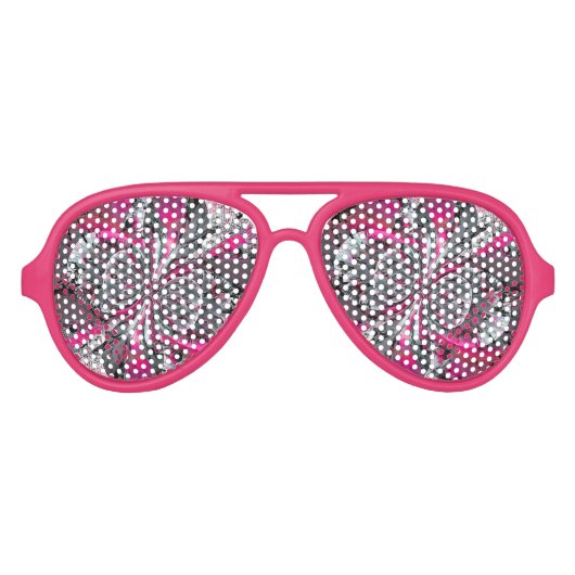 Gemischte Signale Aviator-Sonnenbrille Partybrille (Vorderseite)