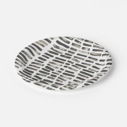 Gemischte Signale III Pappteller (Schrägansicht)